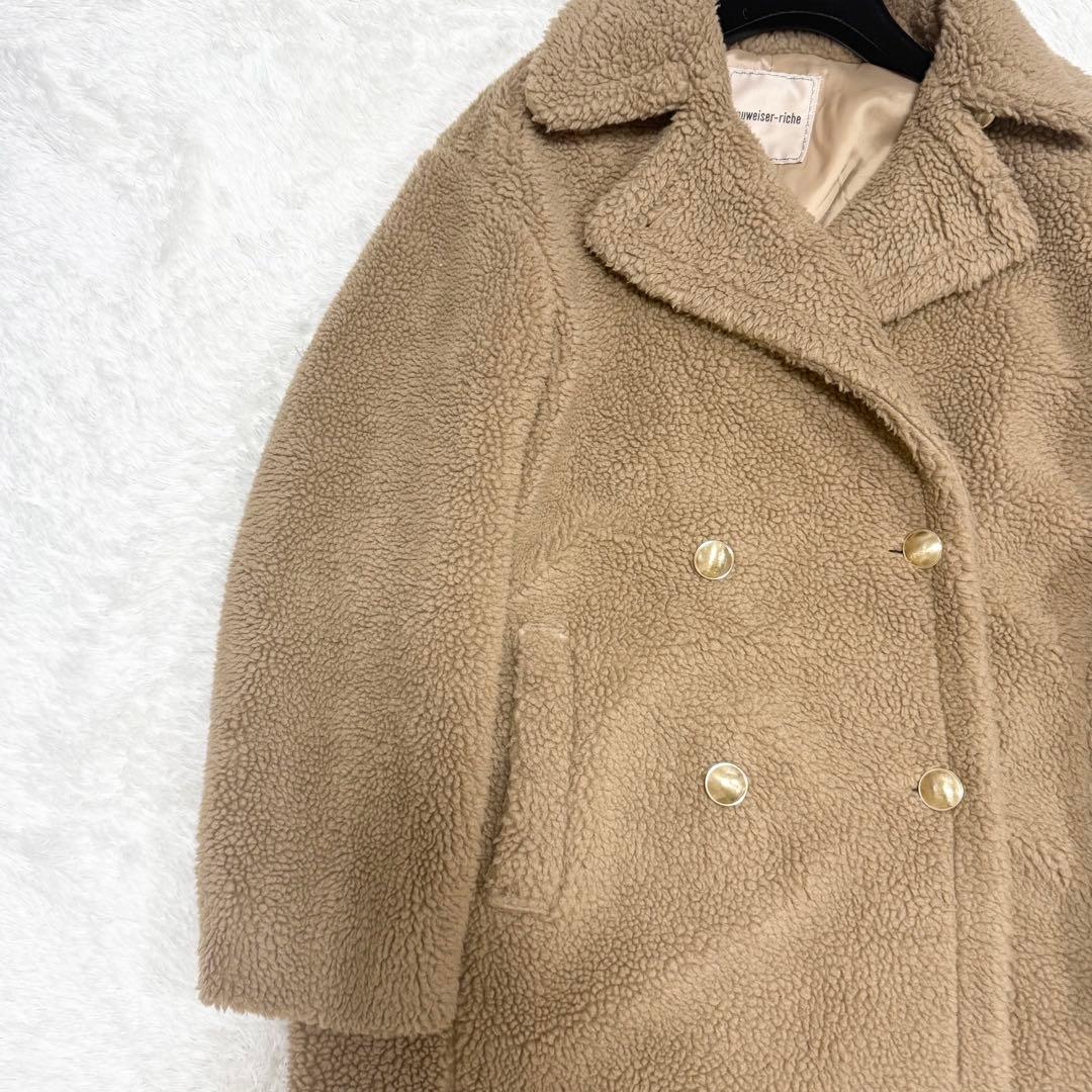 【美品✨】アプワイザーリッシェ　泉 里香　Oggi ボアダブル釦コート　2