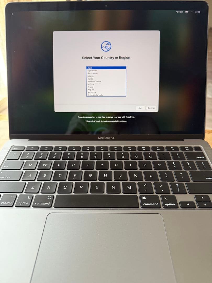 Macbook Air M1 US配列 スペースグレー 8GB 256GB