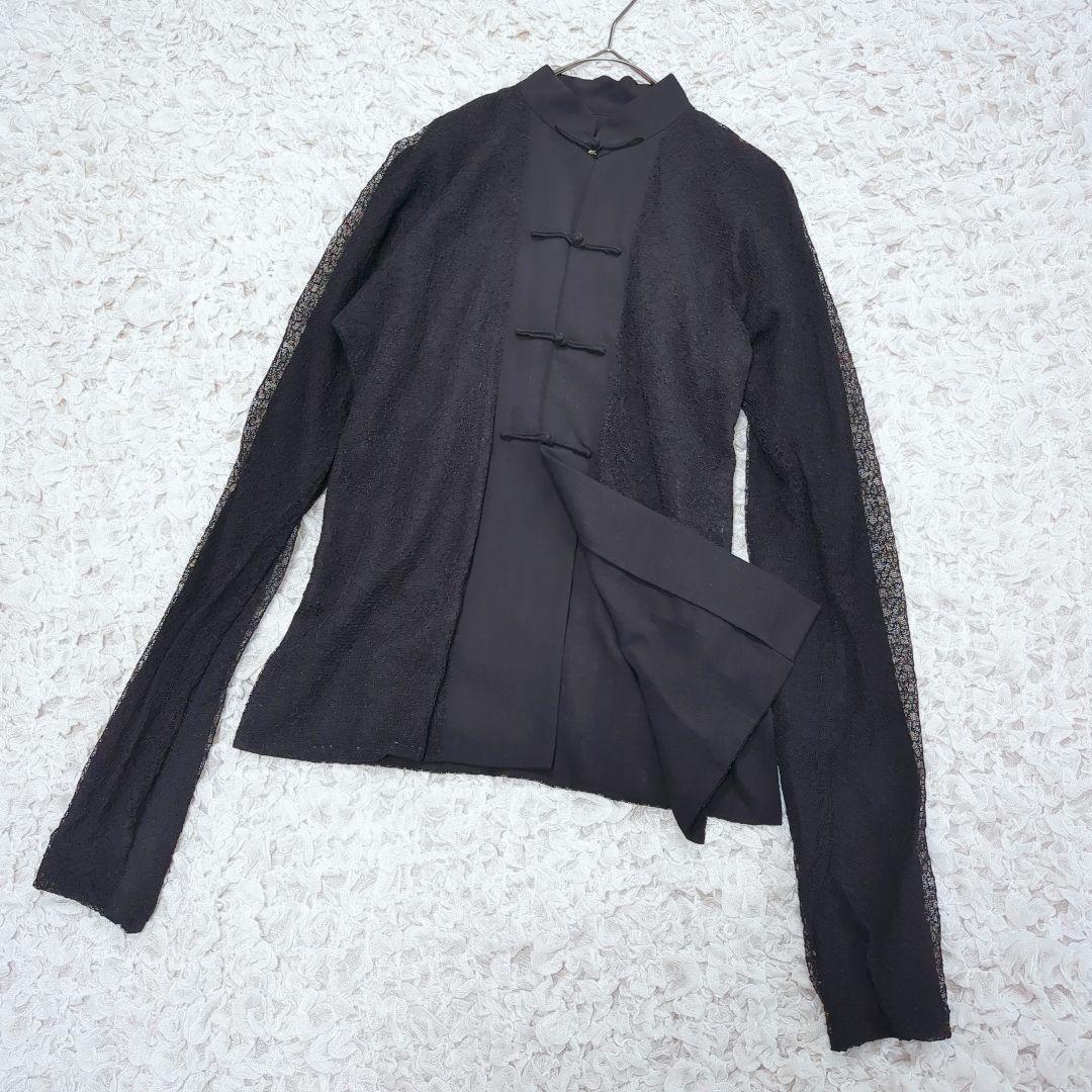 robe de chamble レース切替 チャイナボタン ジャケット 1996