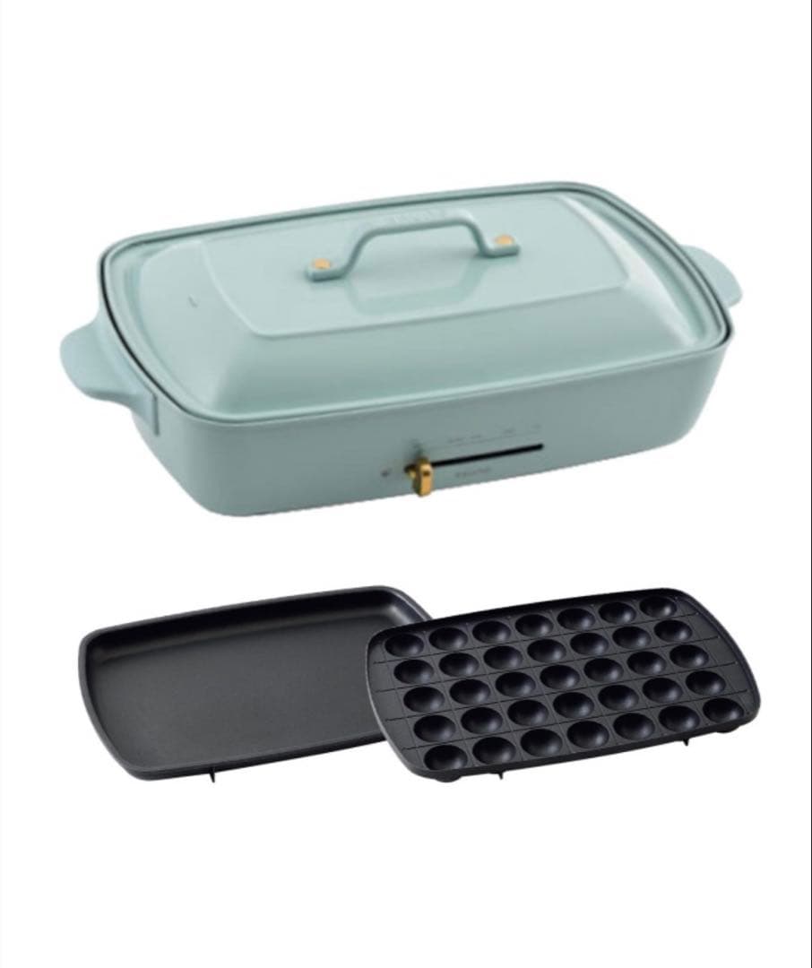 BRUNOホットプレート グランデサイズ（ブルーグレー） BOE026-BGY