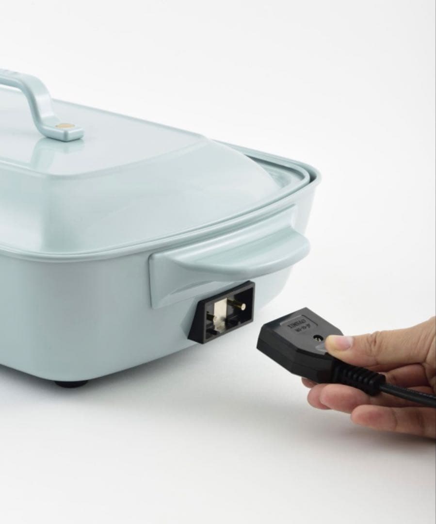 BRUNOホットプレート グランデサイズ（ブルーグレー） BOE026-BGY