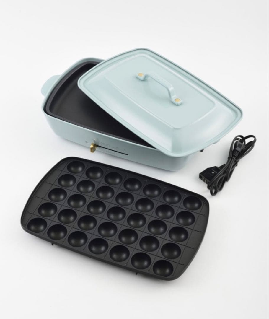 BRUNOホットプレート グランデサイズ（ブルーグレー） BOE026-BGY