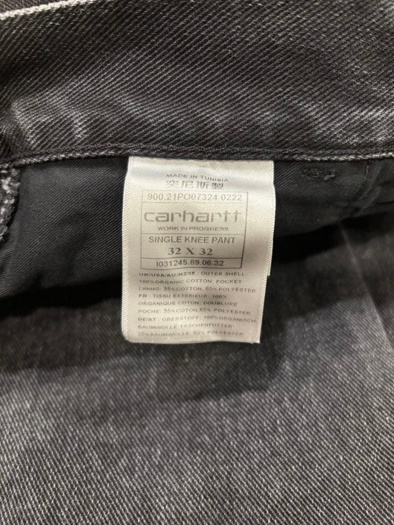 carhartt carharttWIP シングルニー　ブラック