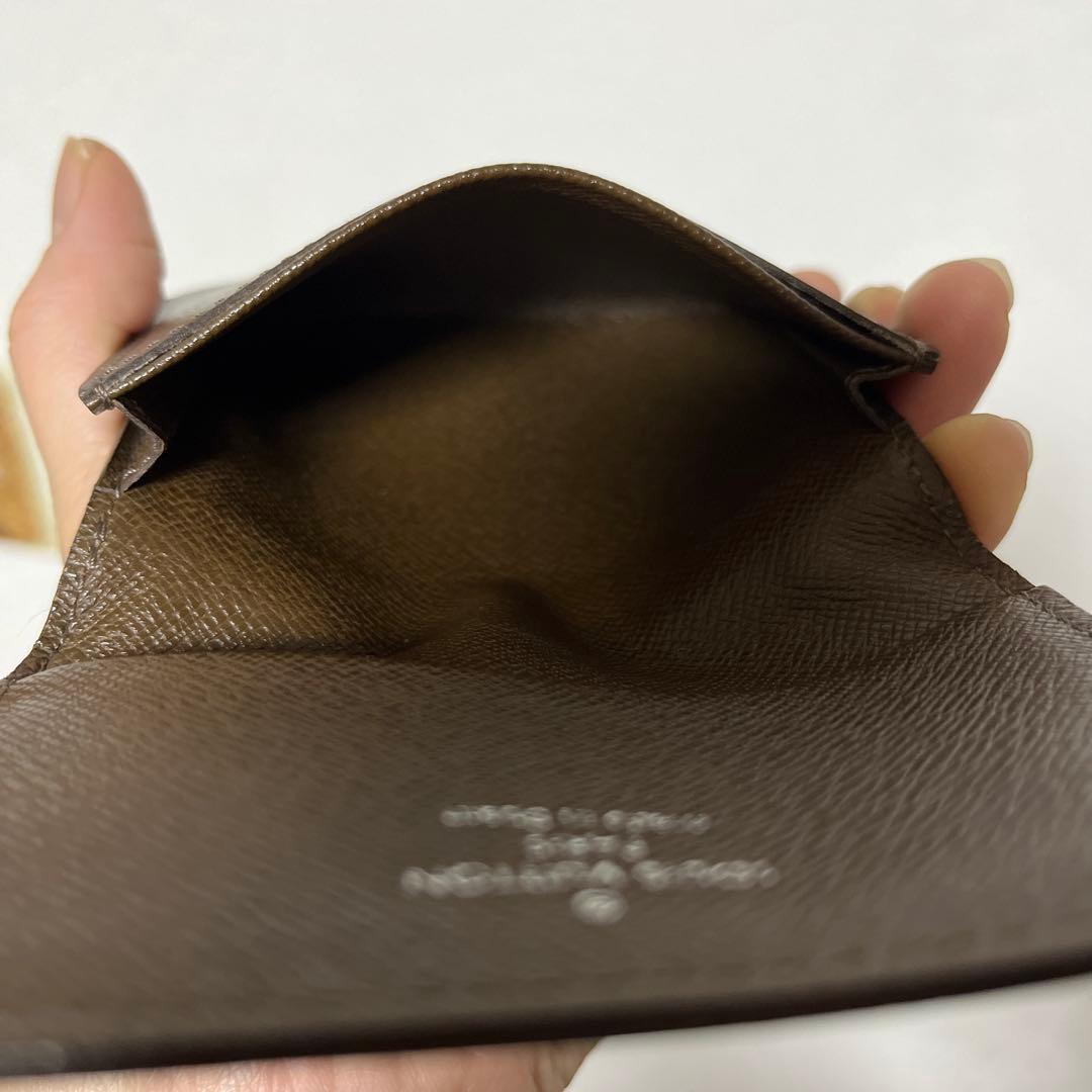 ルイヴィトン　タイガ　名刺入れ　ダークブラウン