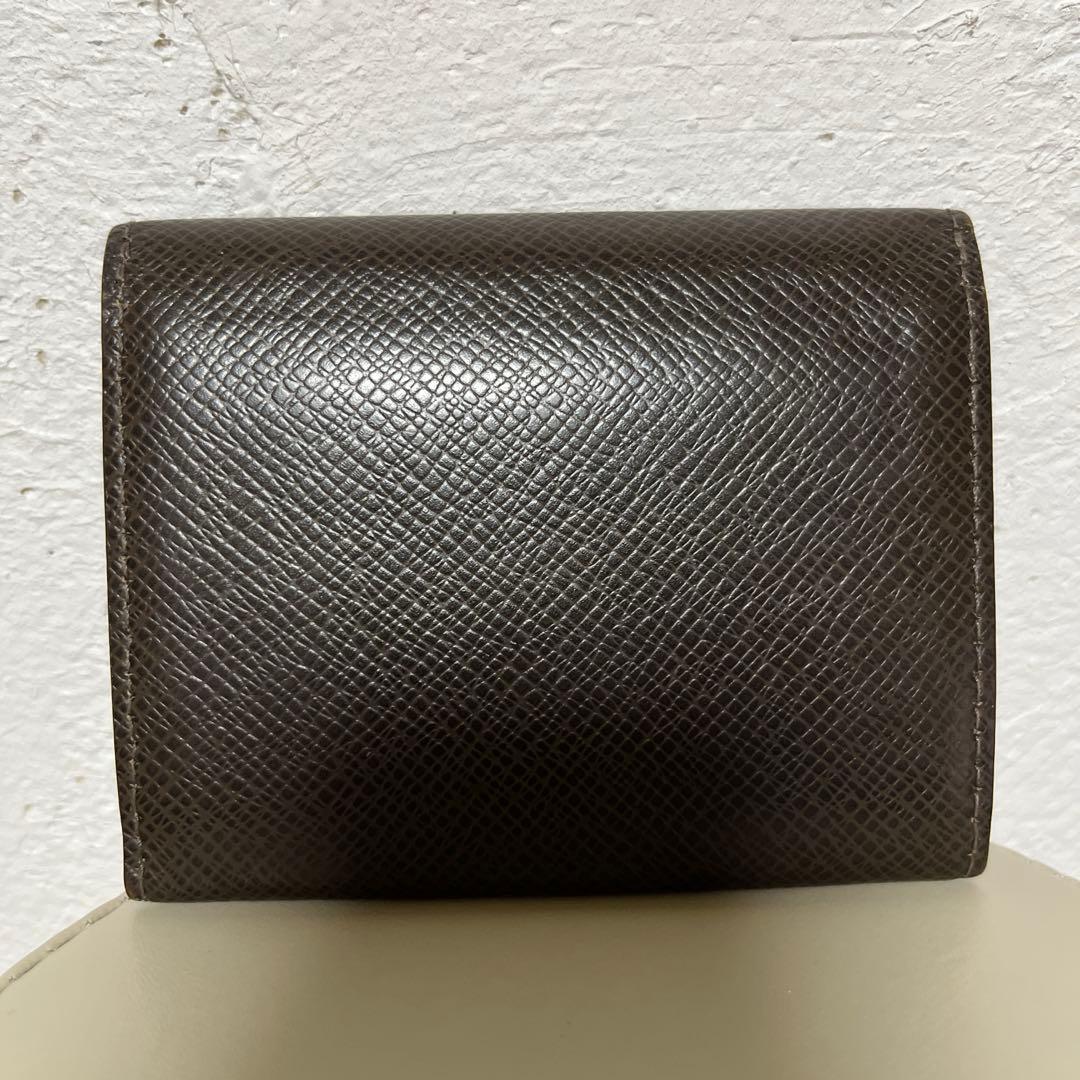 ルイヴィトン　タイガ　名刺入れ　ダークブラウン