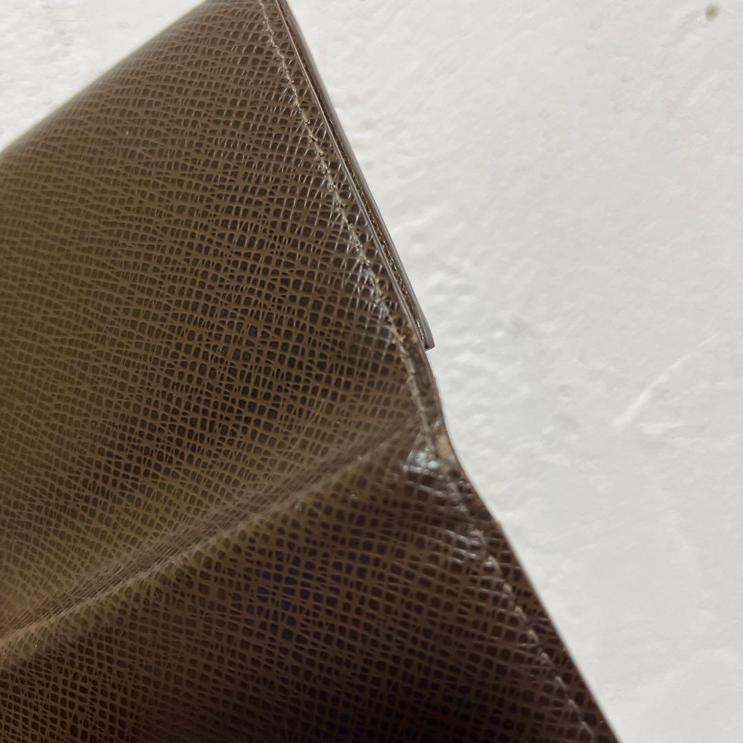 ルイヴィトン　タイガ　名刺入れ　ダークブラウン