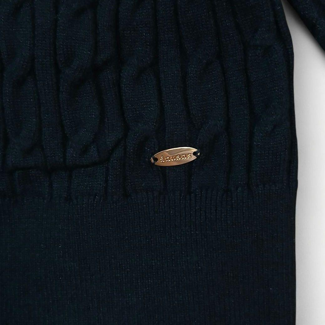 【新品タグ付】anuans リトルケーブルニットカーディガン ブラック ホワイト