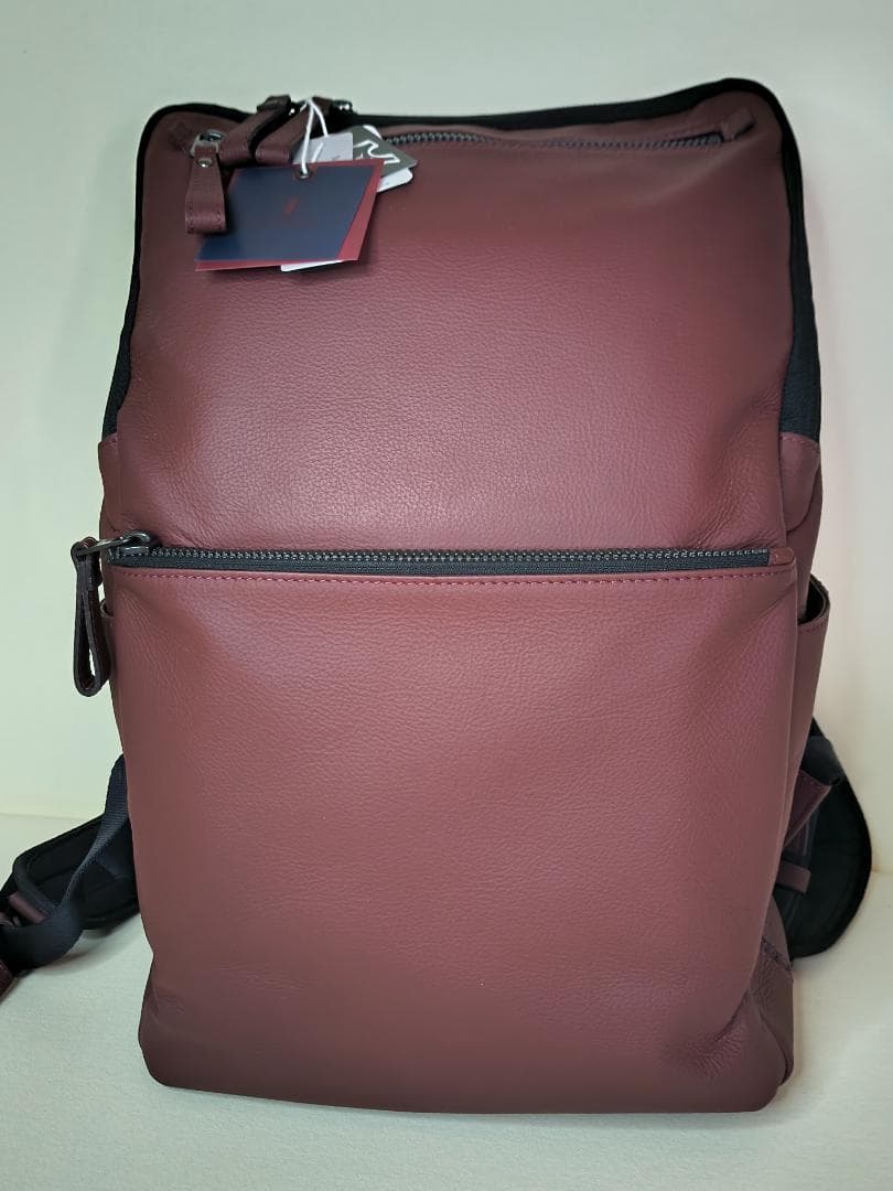 FUJITAKA 本革 バックパック ボルドー