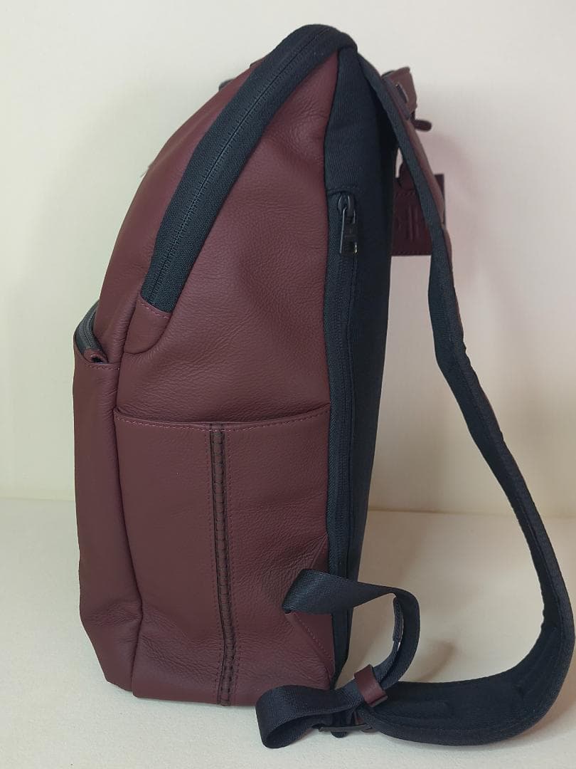FUJITAKA 本革 バックパック ボルドー