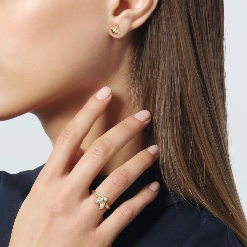 Chaumet ビードゥショーメ ピアス 片耳 ハチ ビーマイラブ 蜂