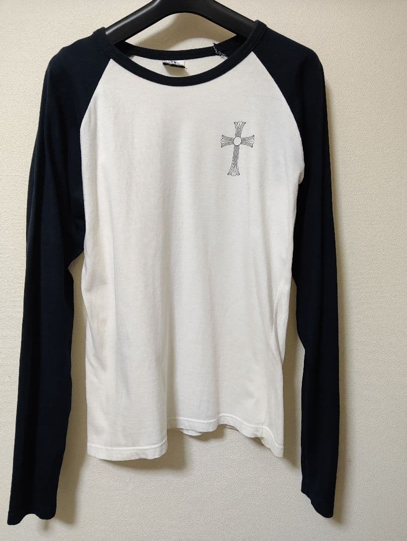 Chrome Hearts 長袖Tシャツ ホワイト/ブラック