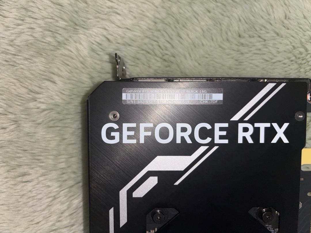 グラフィックボード・グラボ・ビデオカード GeForce RTX 4060ti VENTUS 2X BLACK 16gb