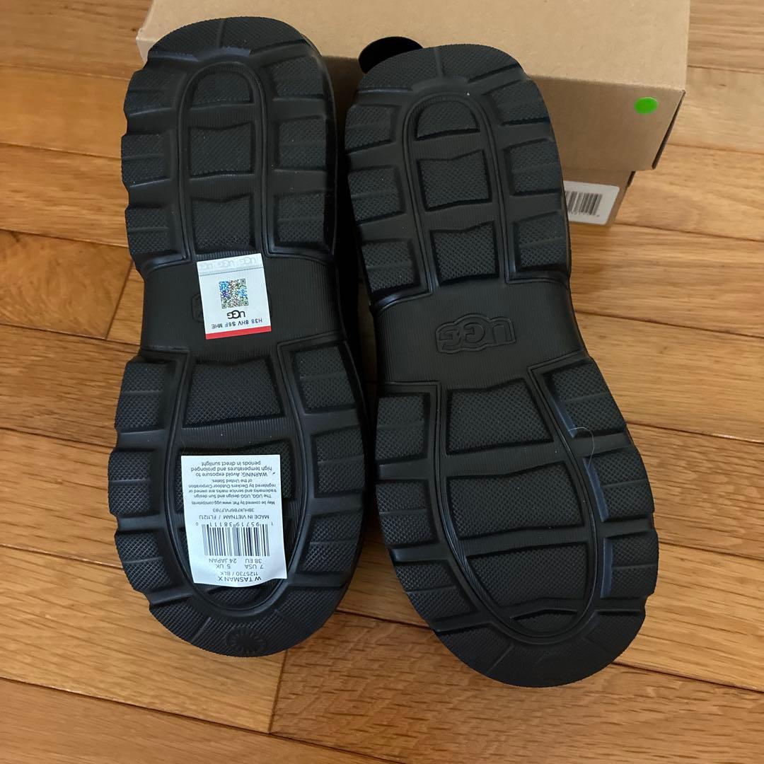 《新品》UGG 黒 スリッポン レインブーツ24センチ 38