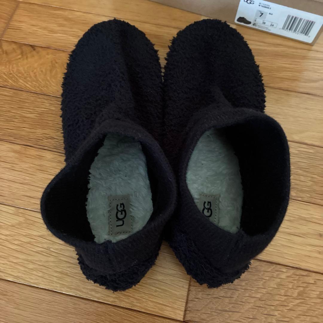 《新品》UGG 黒 スリッポン レインブーツ24センチ 38