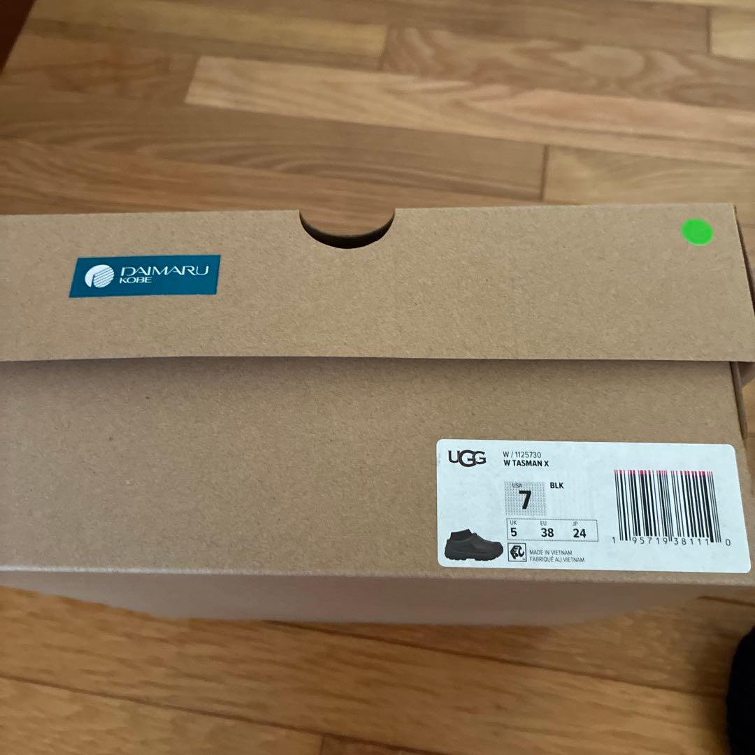 《新品》UGG 黒 スリッポン レインブーツ24センチ 38