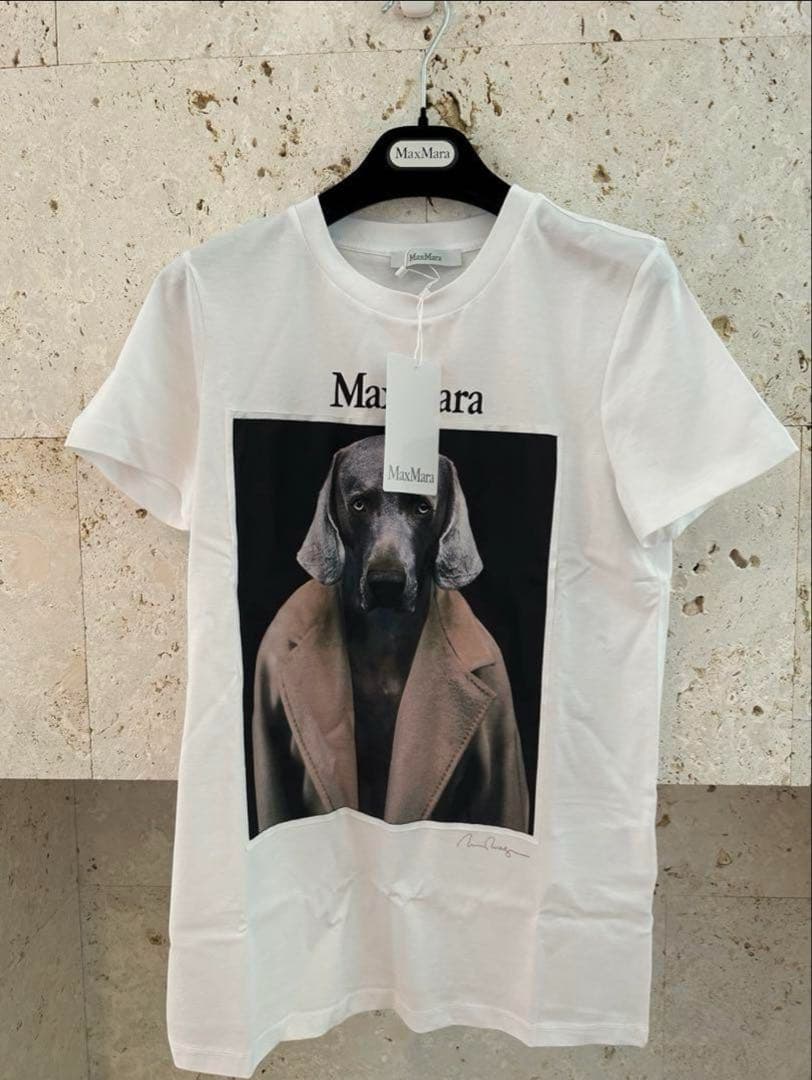 新品タグ付き　 MAXMARA CIPRIA 犬　Tシャツ　タキマキ愛用