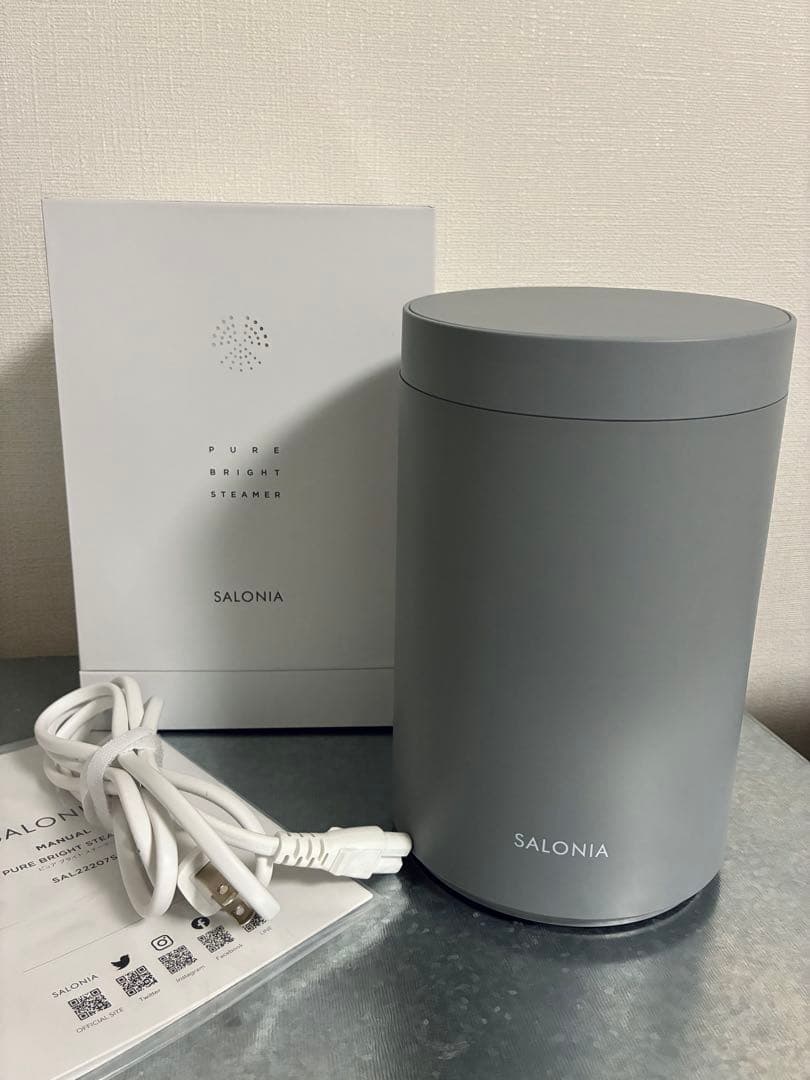 SALONIA PURE BRIGHT STEAMER フェイススチーマー