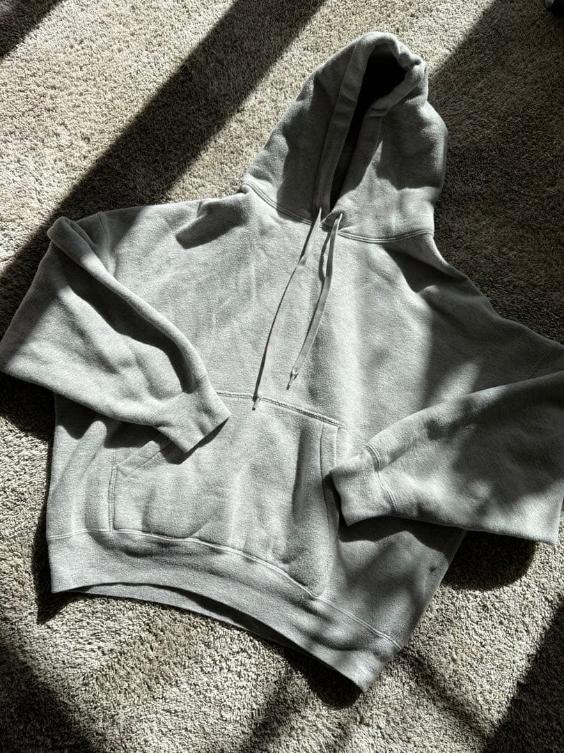 美品⭐︎シシクイBRUSHED REMI RELIEFパーカー　グレー　XS