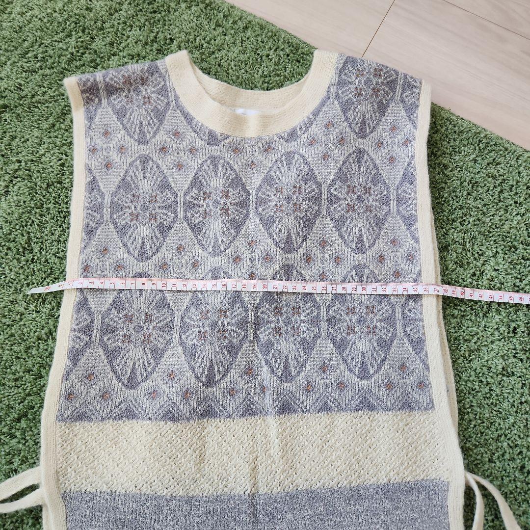 nitcaオーバルトライアングルジャガード ベスト