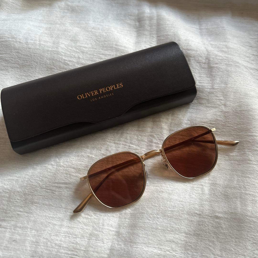 OLIVER PEOPLES × THE ROWゴールドフレーム サングラス