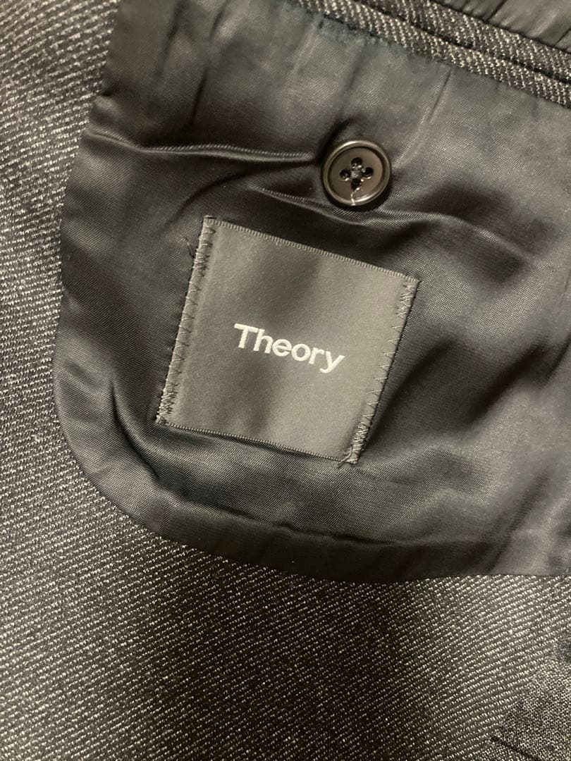 Theory チャコールグレー　セットアップビジネススーツ 上着38 パンツ32