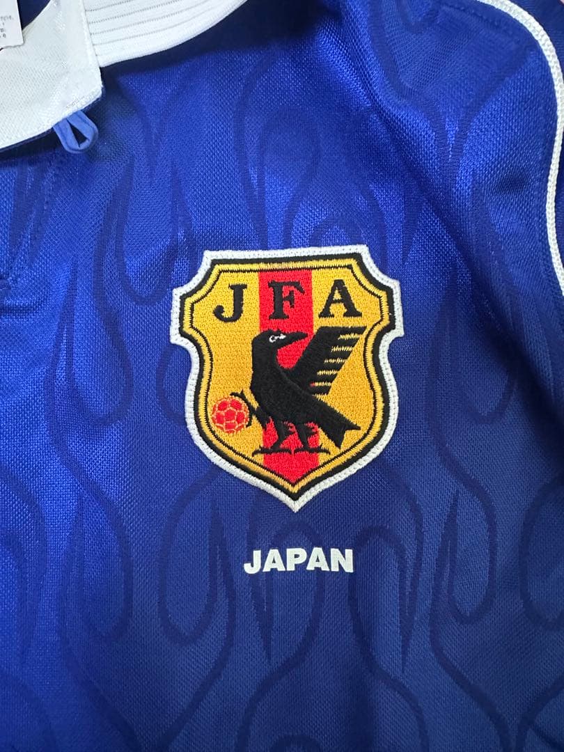 未使用美品サッカー日本代表ユニフォーム　フランスワールドカップ炎モデル