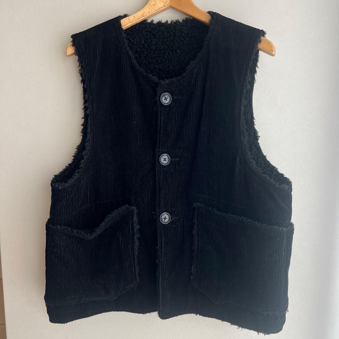 エンジニアードガーメンツ USA製　ボア　コーデュロイ　リバーシブル　ベスト