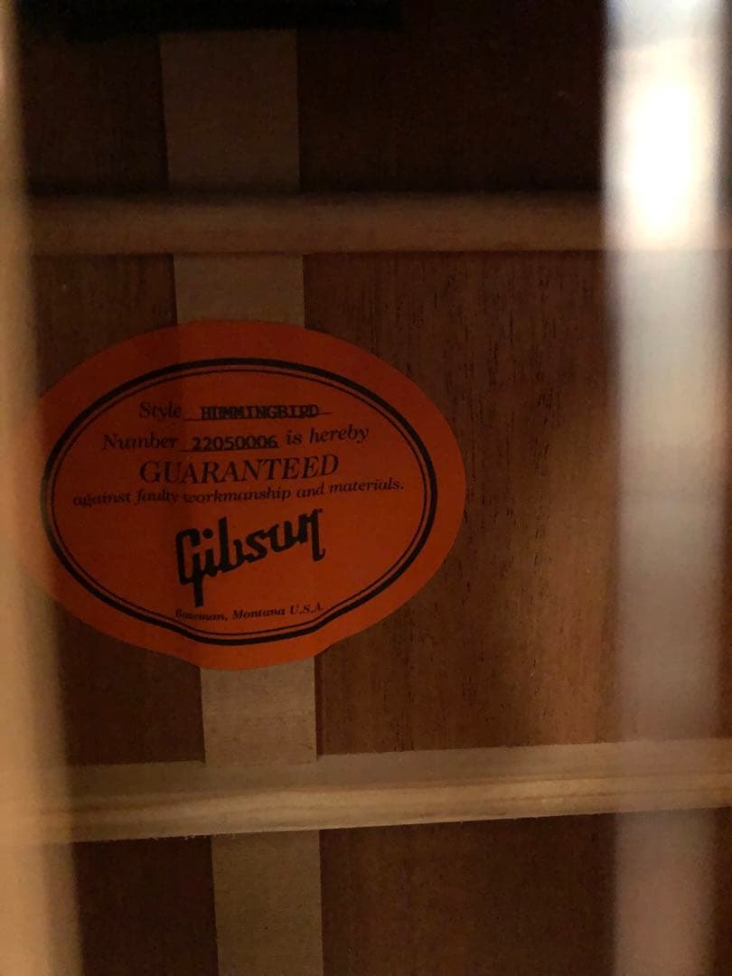 ギブソン　ハミングバード2020年製