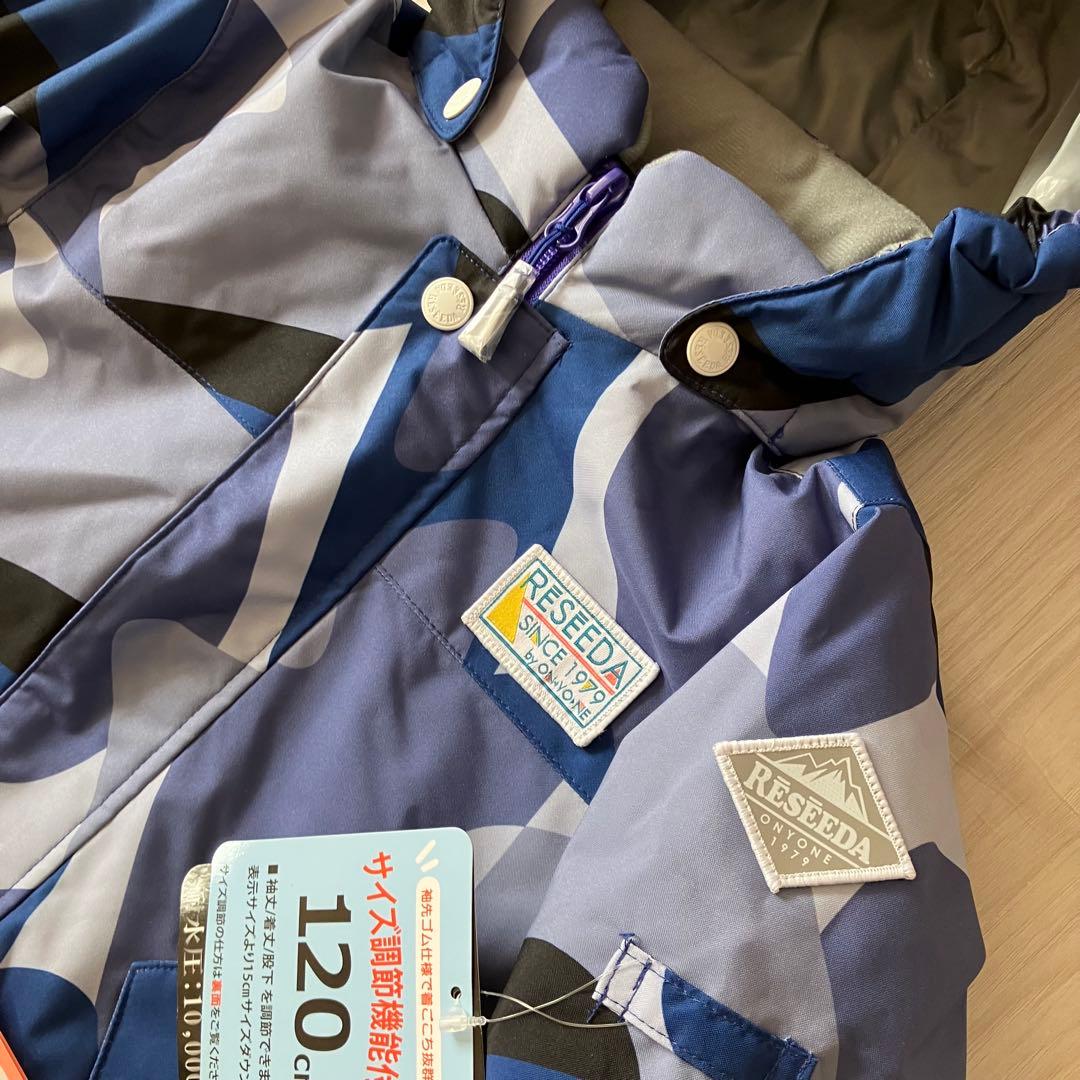 10E✨新品✨RESSEDA✨スキーウェア 上下セット キッズ120