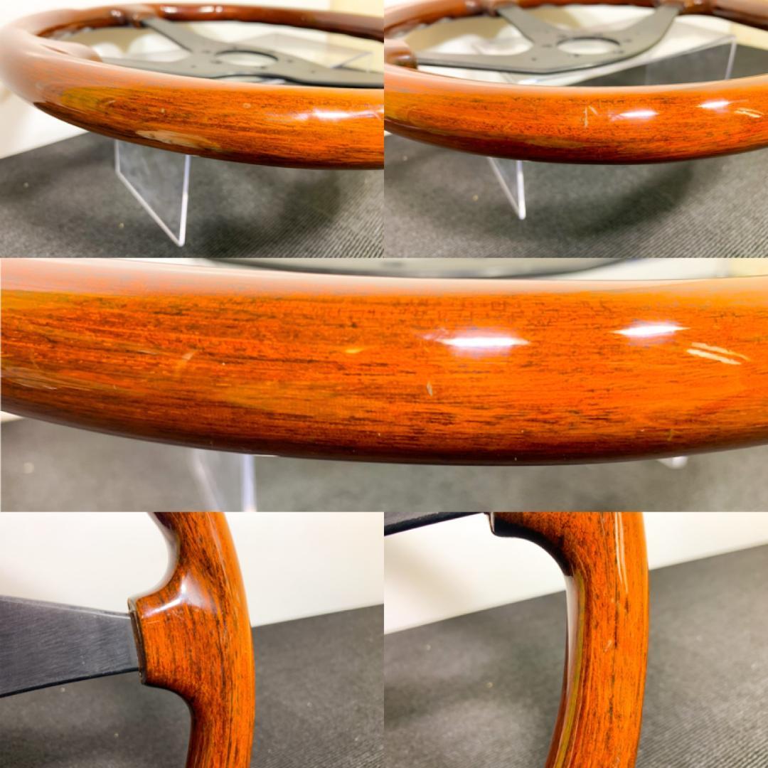 モモ ウッドステアリング 37パイ ホーンボタン付き 1996年製 当時物 良品