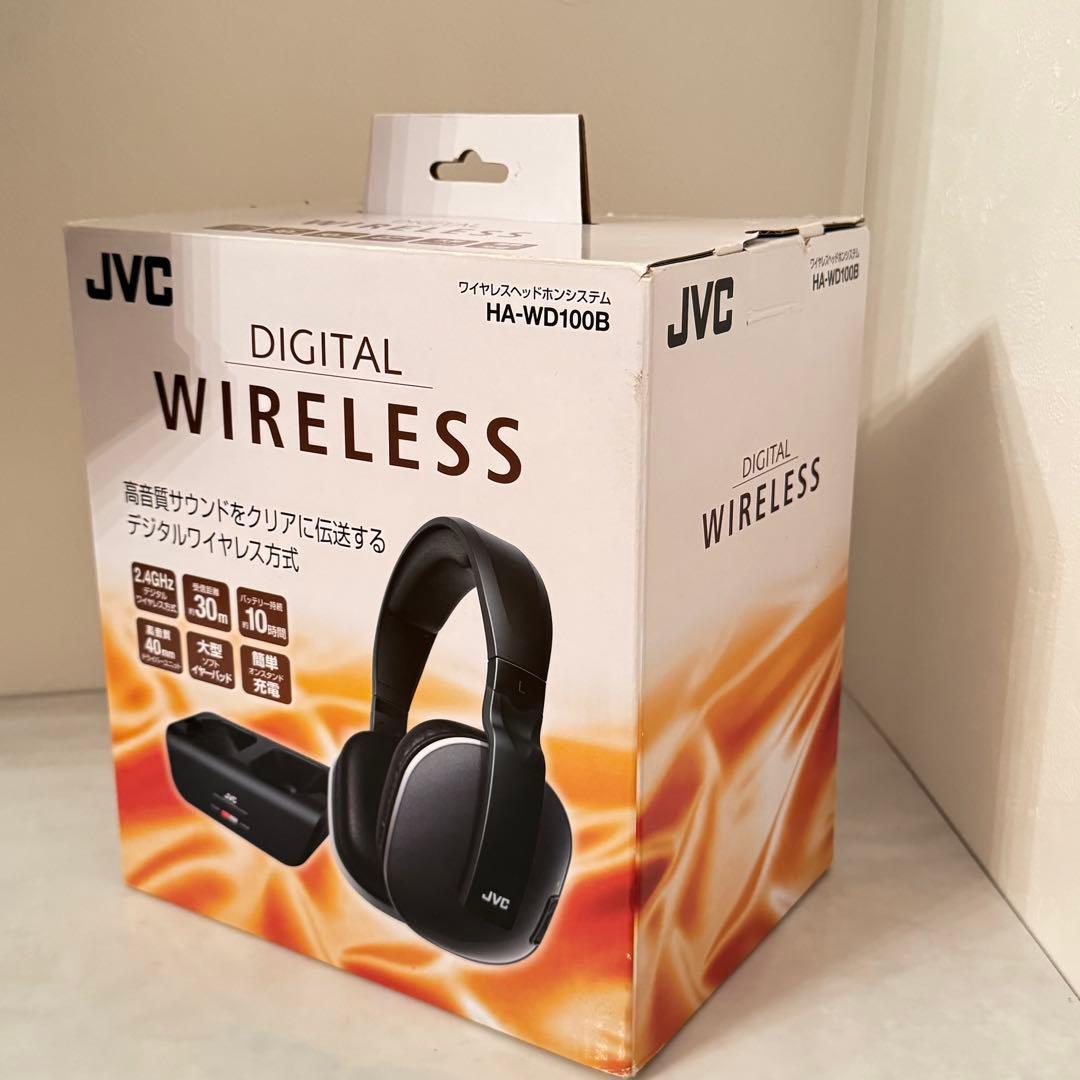 JVC ワイヤレスヘッドホンシステム　 HA-WD100B【極美品】