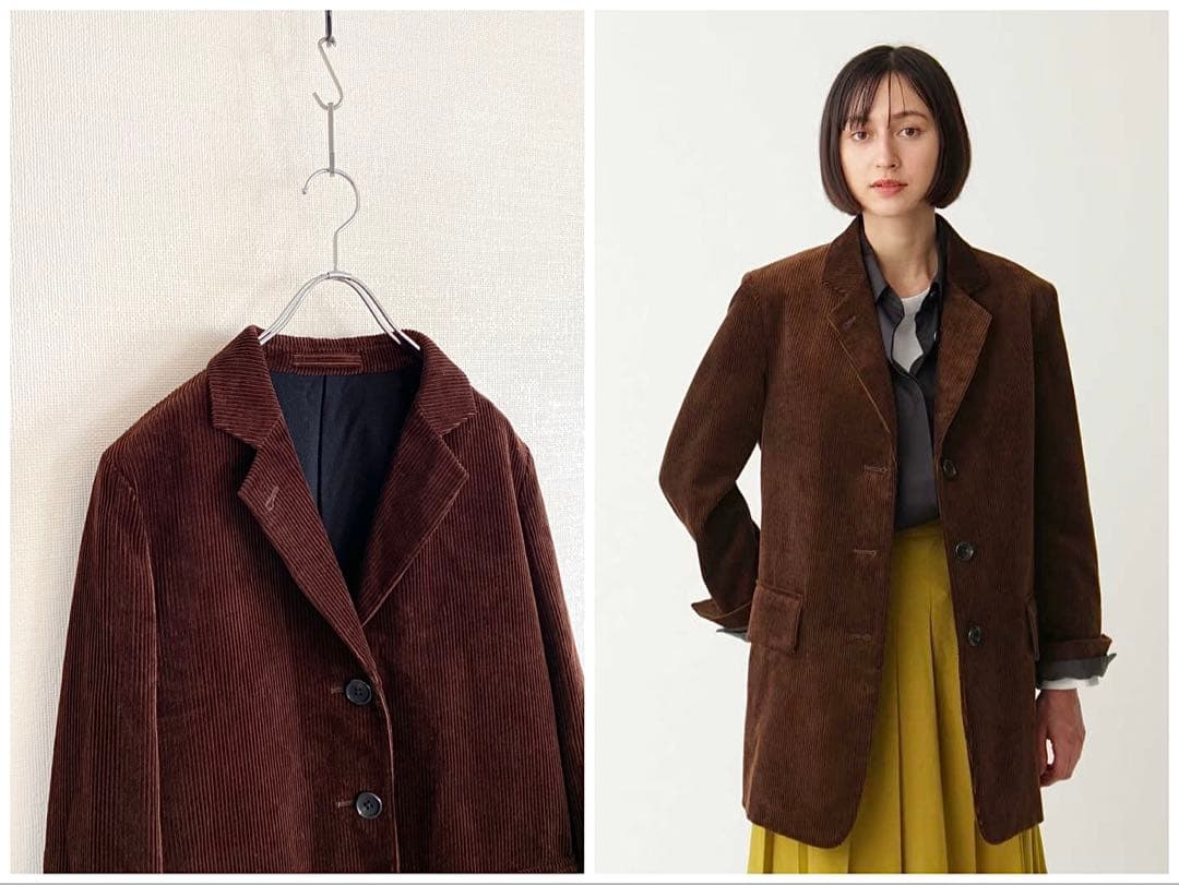 美品 2022AW マーガレットハウエル 8Wコーデュロイジャケット 日本製