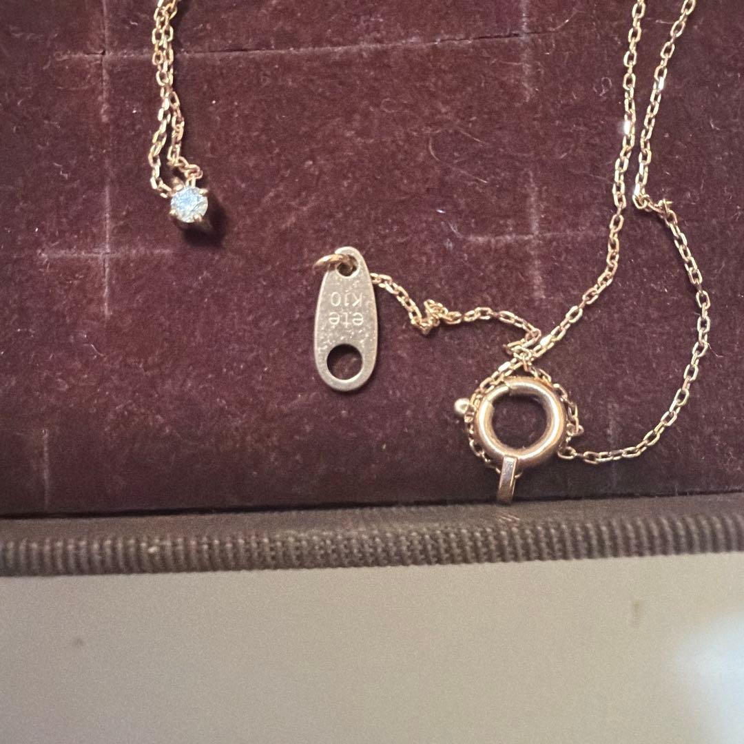 ete ダイヤモンドネックレス　10K ピンクゴールド