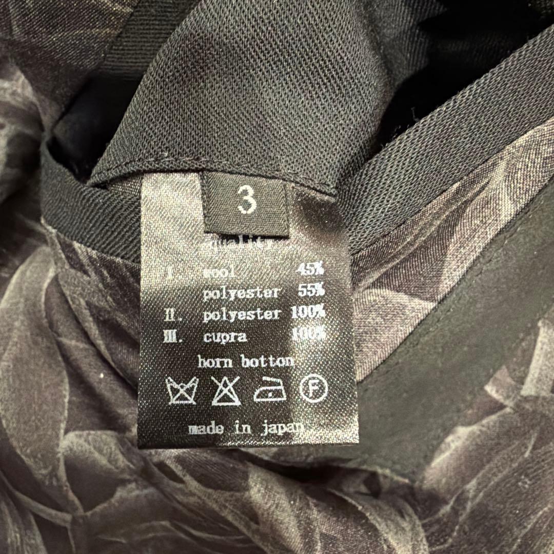 DEVOA ブラック テーラードジャケット　サイズ 3