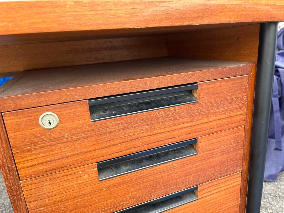 【ビンテージ】天童木工 ビンテージ デスク 机　チーク材　送料込み