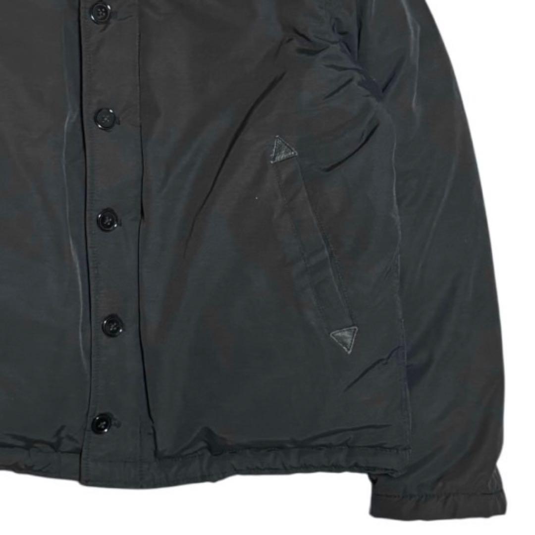 HOUSTON ダウン N-1 デッキジャケット 60/40クロス L ブラック