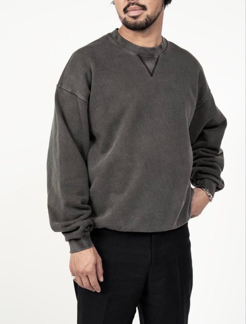 y*p様 OVY Pigment Damage Crew Neck Sweat