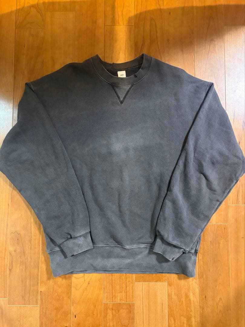 y*p様 OVY Pigment Damage Crew Neck Sweat