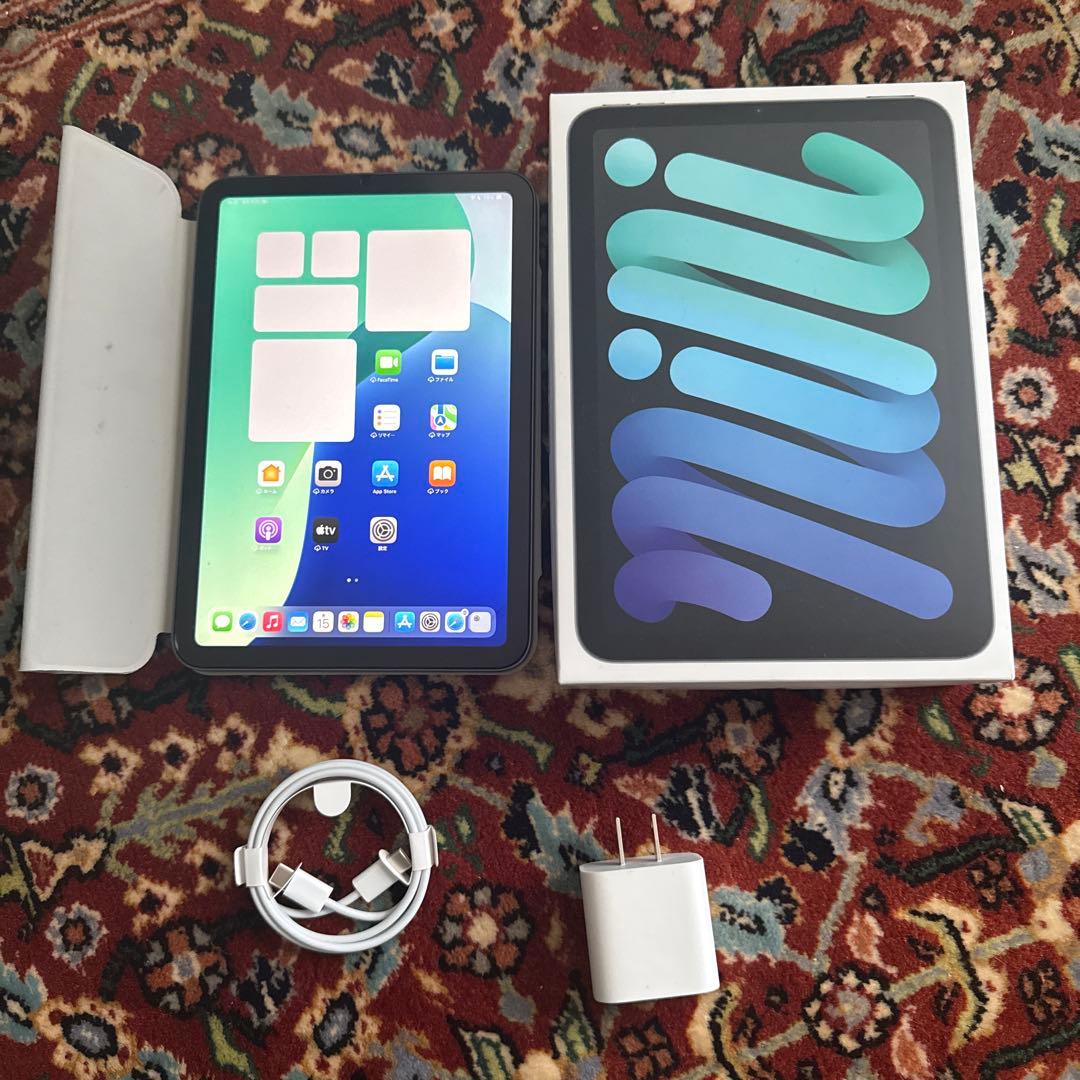 iPad mini (第6世代) グレー 本体 新品充電器付き
