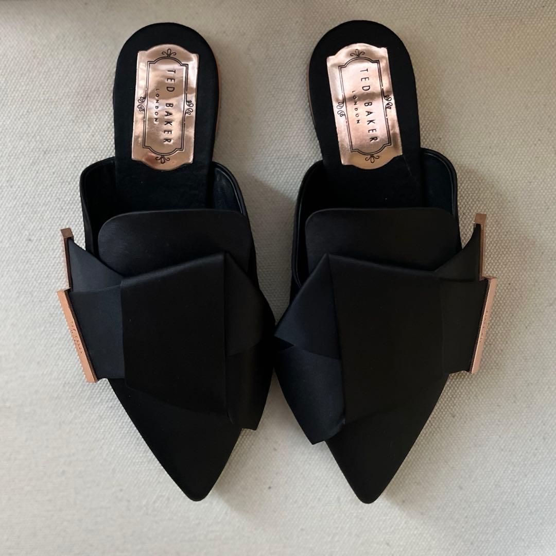 ted baker リボン ノーヒール ミュール