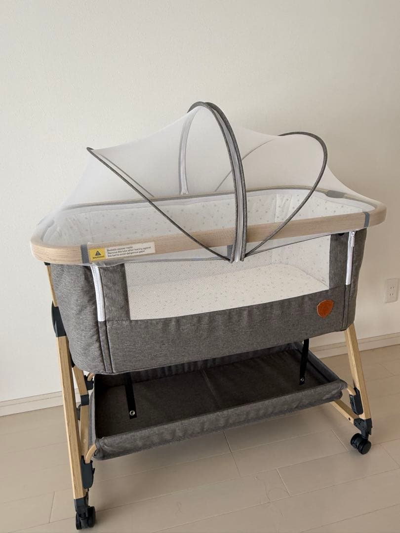 【添い寝に便利】HZDMJ 折りたたみベビーベッド