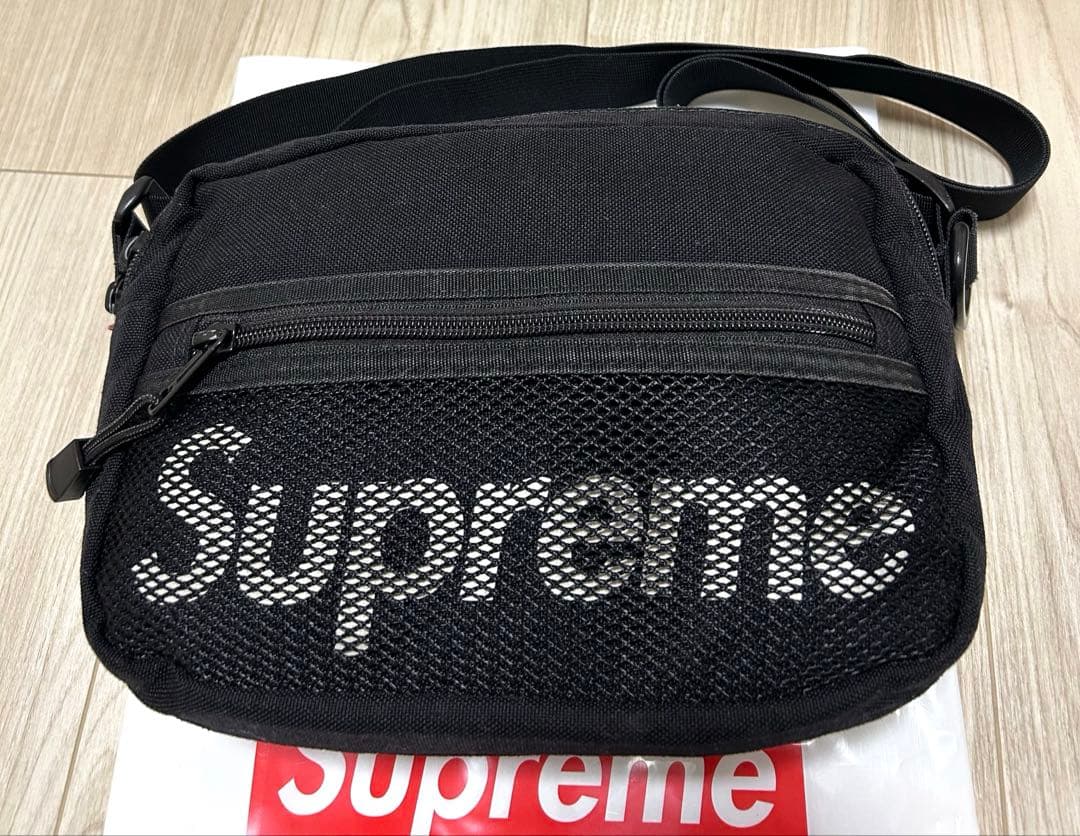 24H以内発送 完売品 激レア 黒 14ss Logo Shoulder Bag