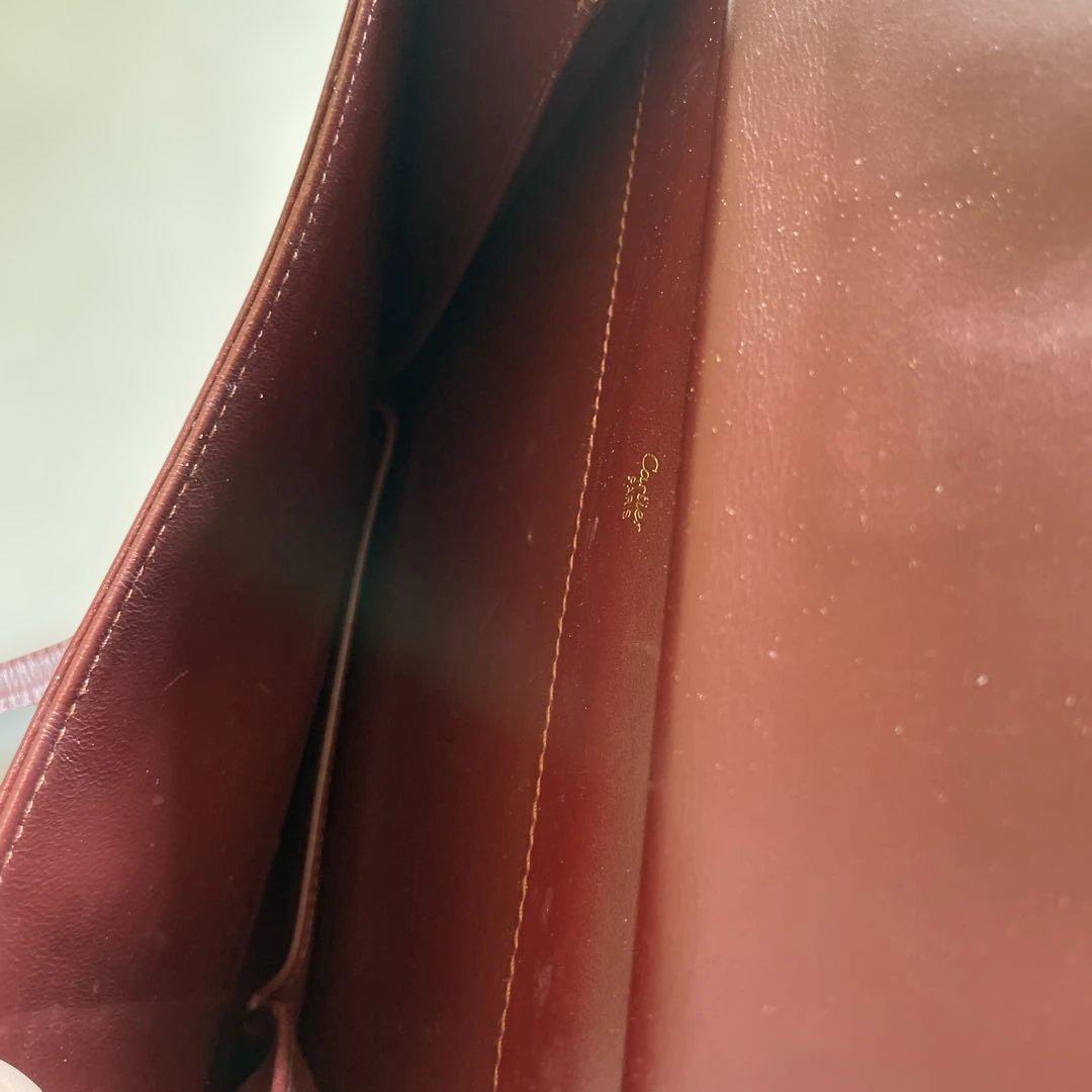 カルティエ　レザー ショルダーバッグ