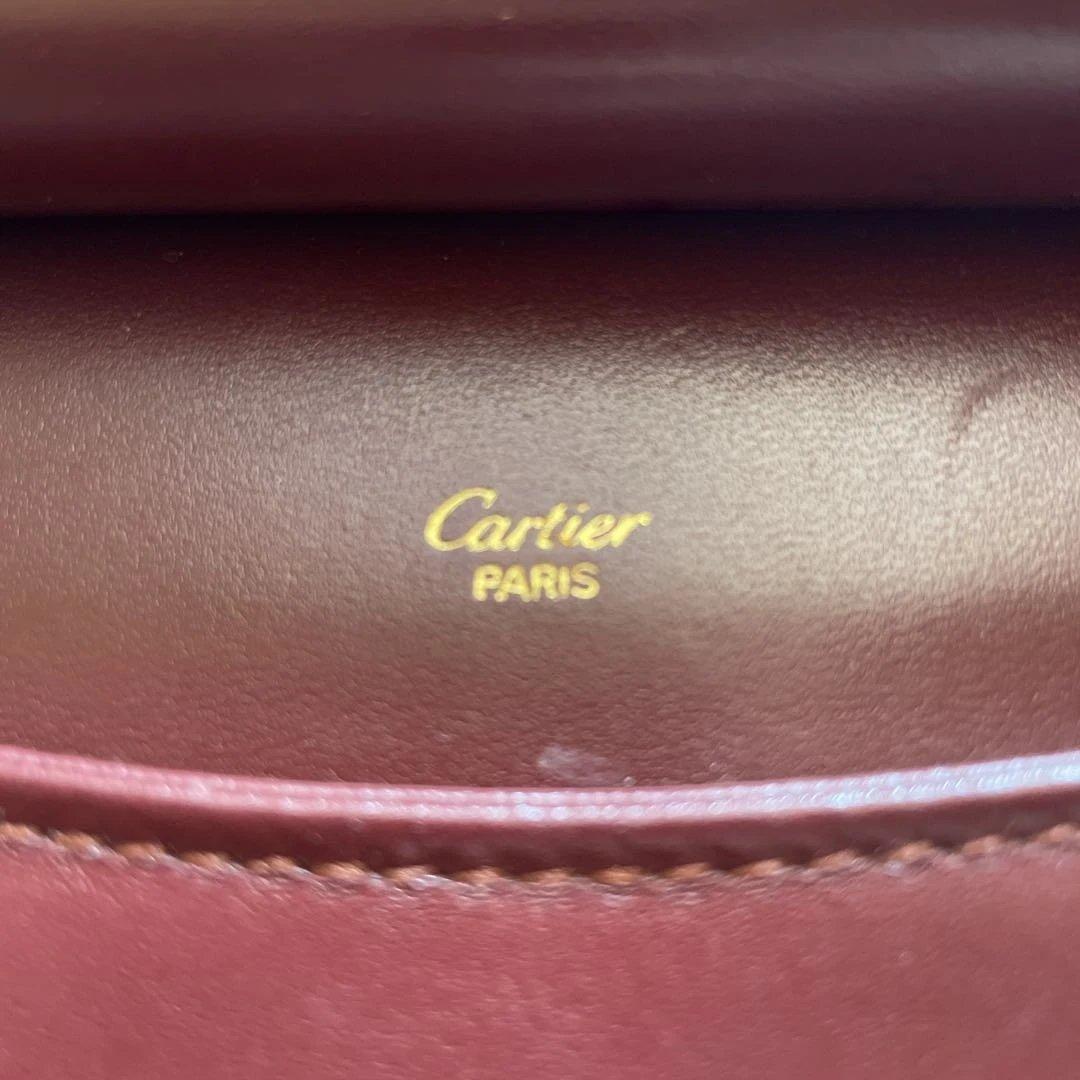カルティエ　レザー ショルダーバッグ