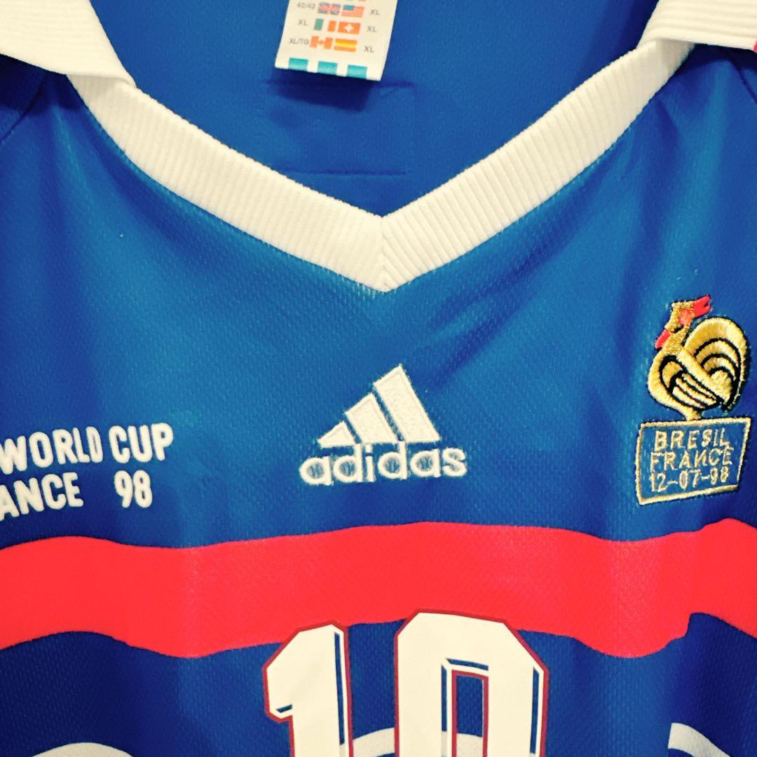 ⭐︎希少⭐︎adidas 90s 98w杯 フランス代表ユニフォーム ジダン
