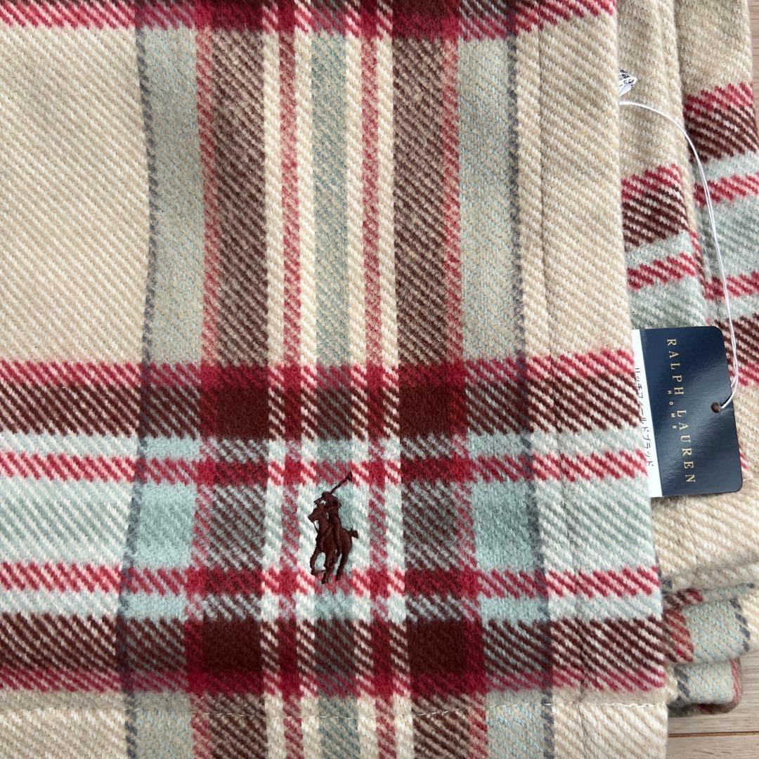 【新品】タグ付き コットンブランケット ラルフローレン 毛布