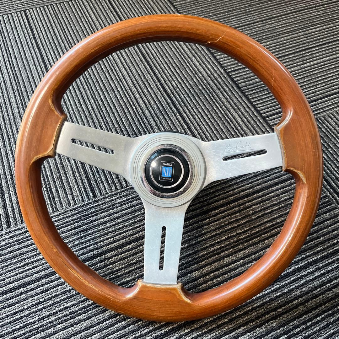 ナルディ ウッドステアリング ハンドル 3本スポーク