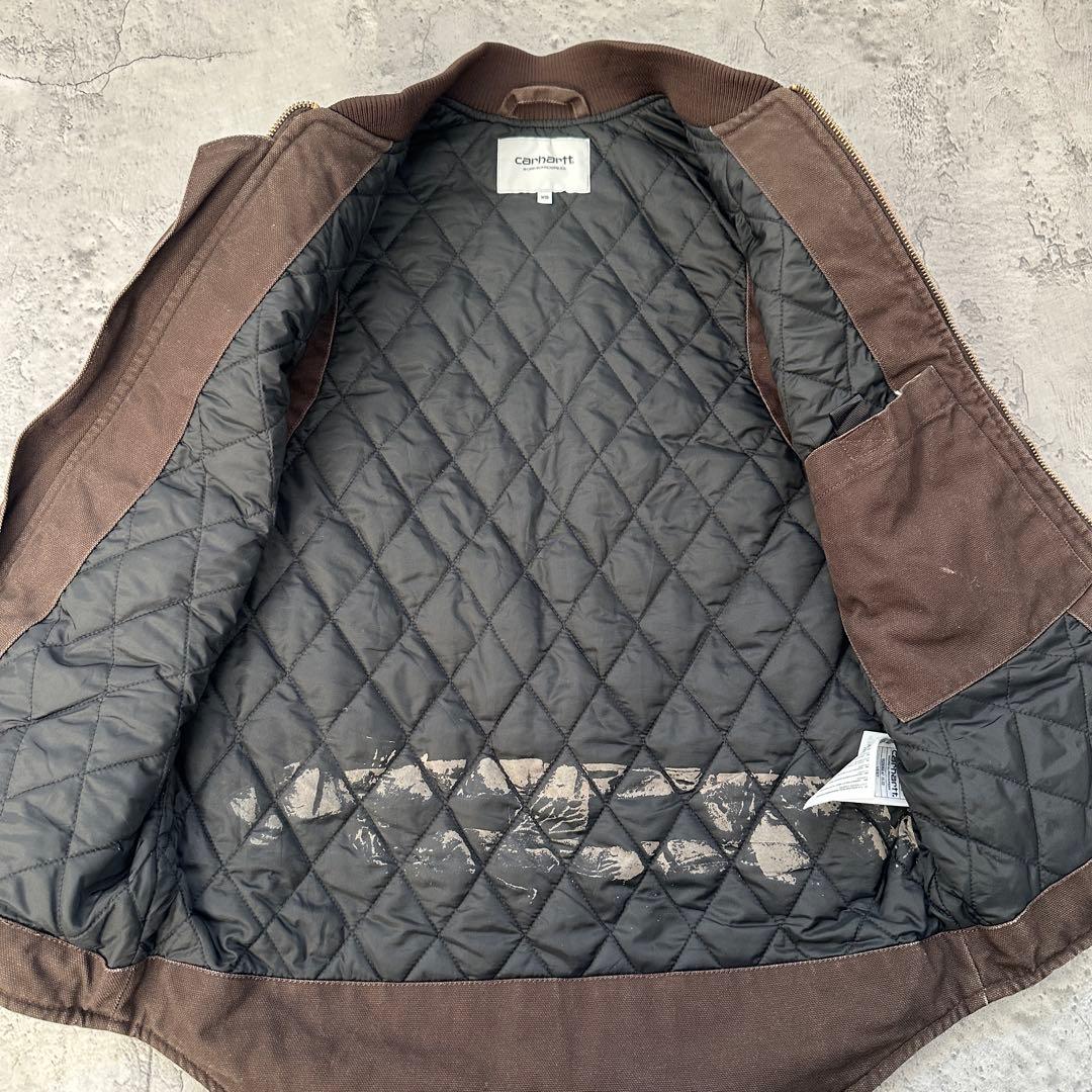 【Carhertt】カーハート（XS）ダックベスト＊裏キルティング＊ワークベスト