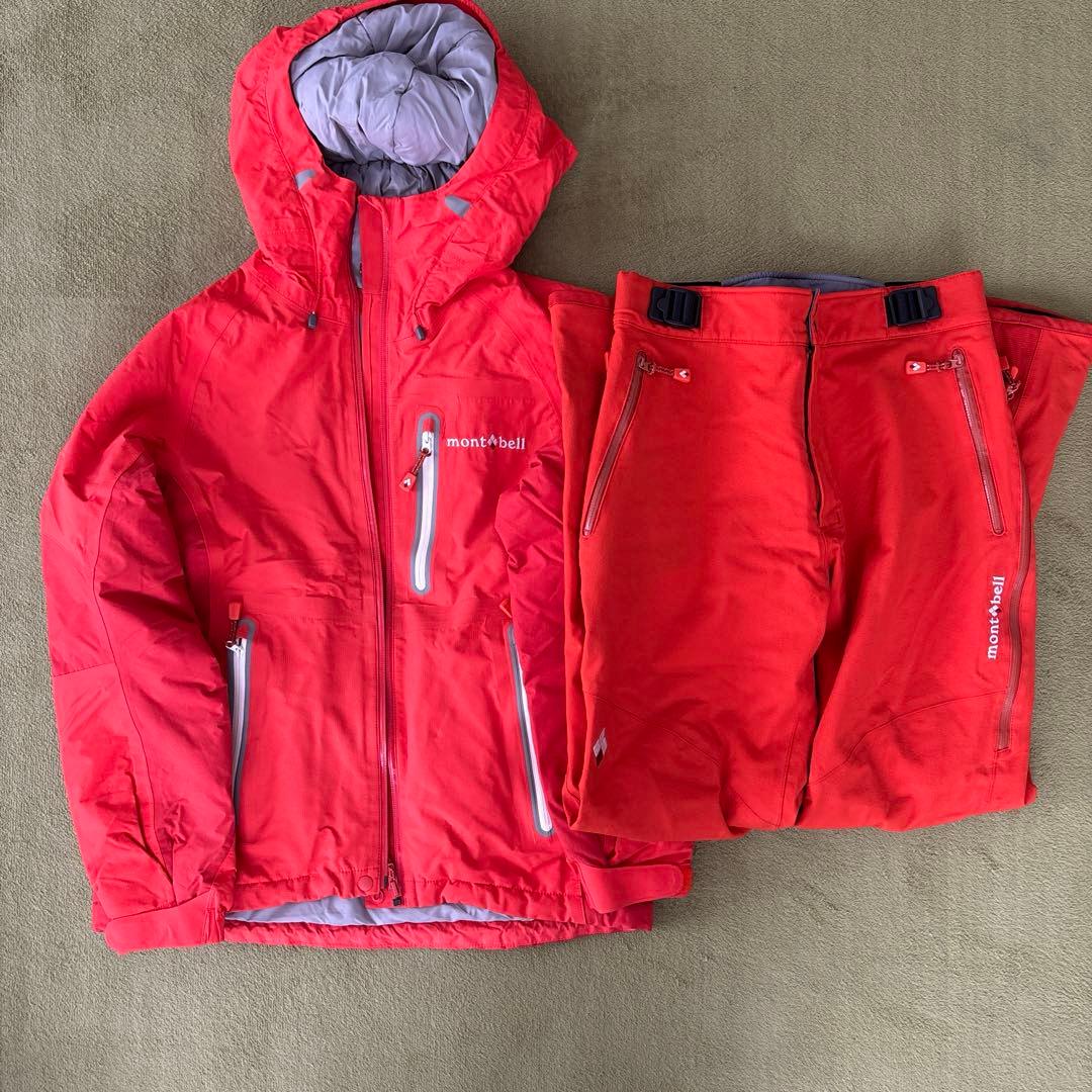【週末お値下げ中】mont-bell スキーウェア上下セット