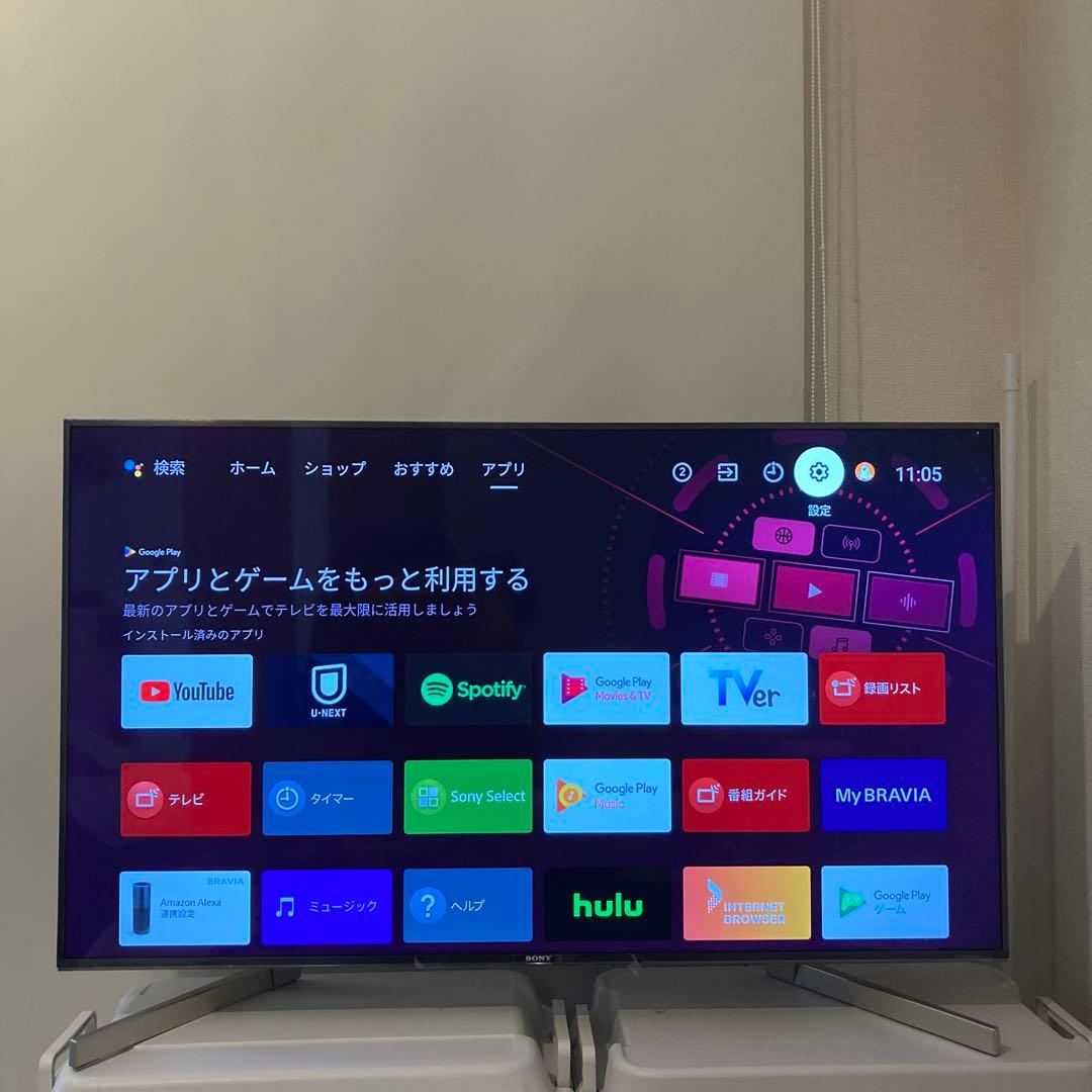 Android搭載！SONY ブラビア　超薄型　4K テレビ　49インチ